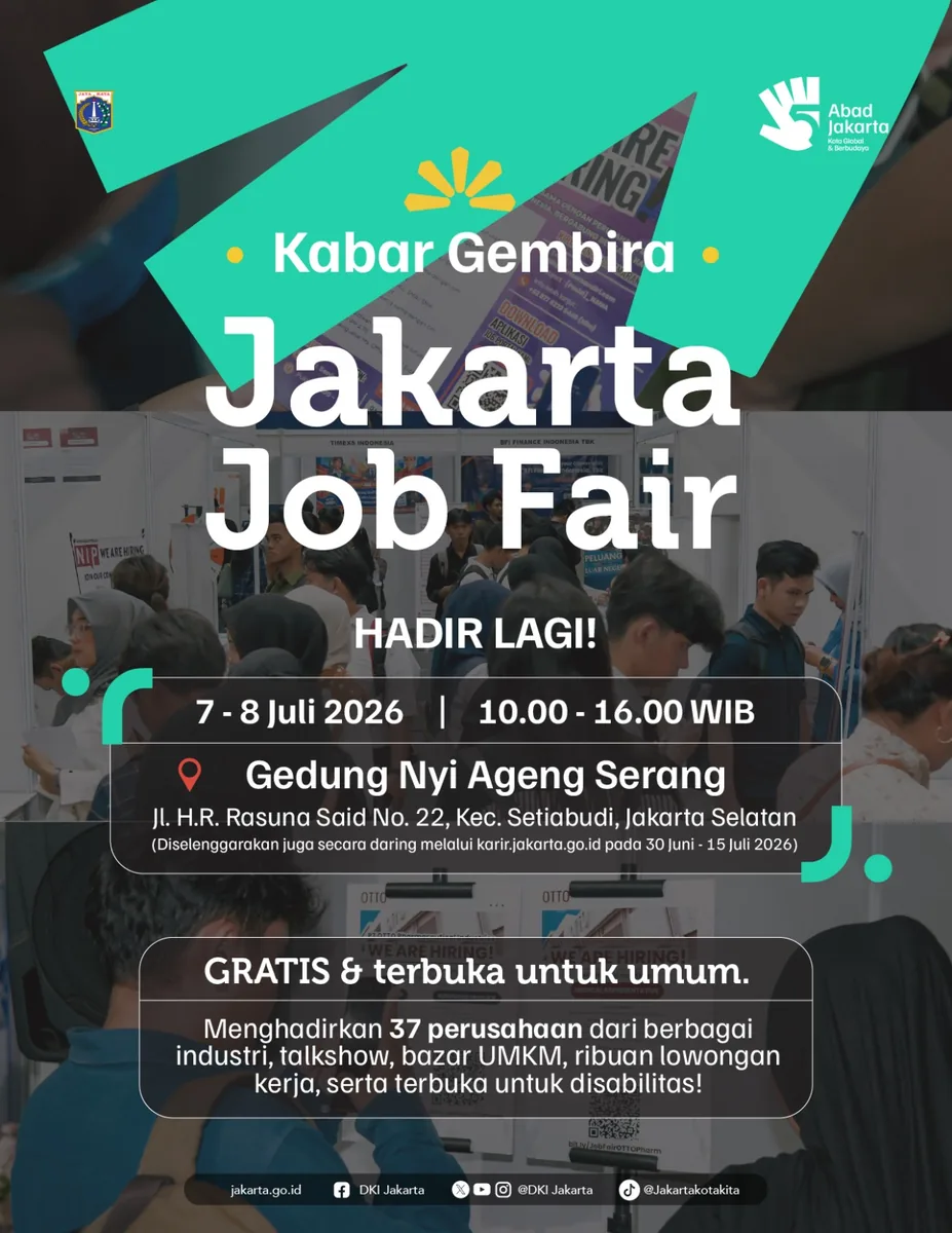 Job Fair Kabupaten Aceh Barat 2026 (Suku Dinas TKTE Wilayah Kabupaten Aceh Barat Barat) : 7-8 Juli 2026