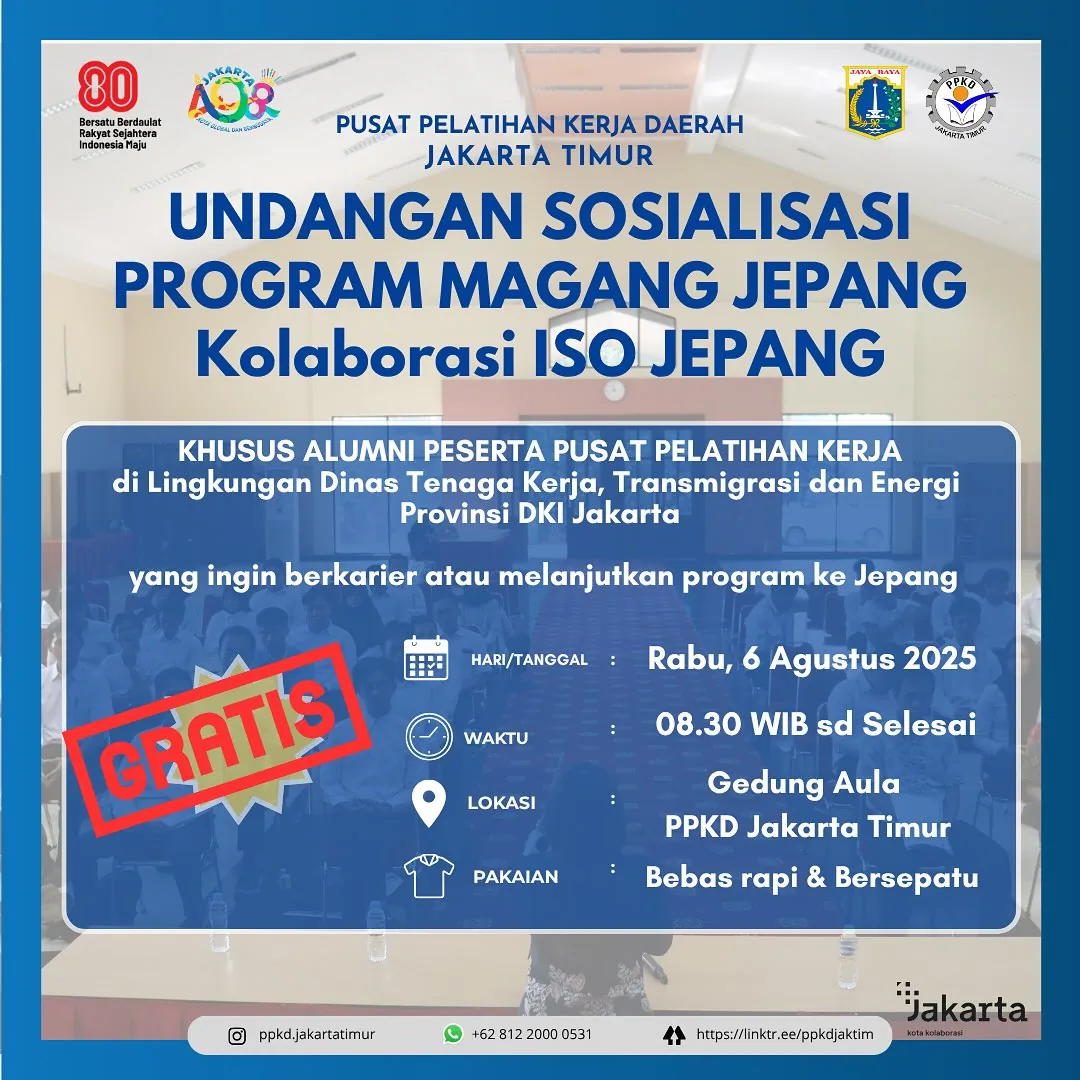 UNDANGAN SOSIALISASI PROGRAM MAGANG JEPANG – PPKD KABUPATEN ACEH BARAT